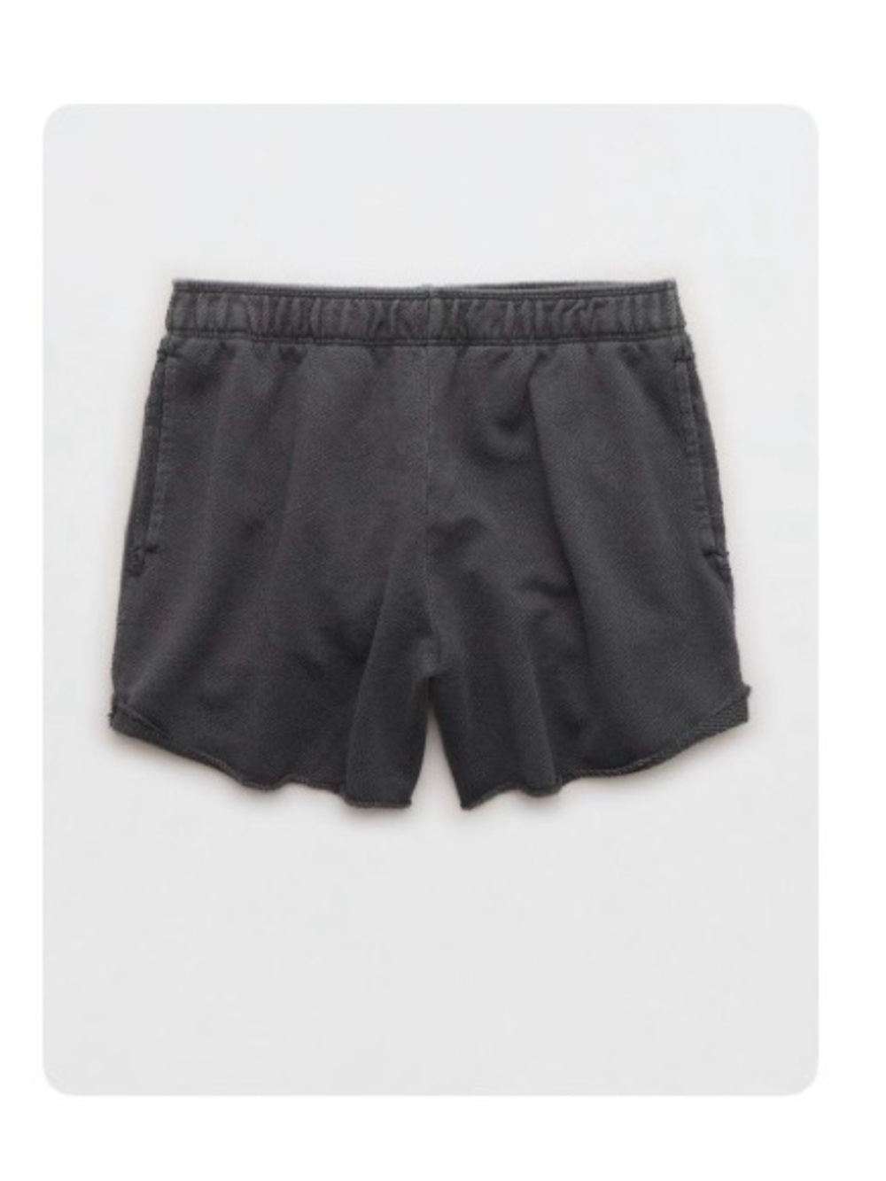Aerie High Waisted Beach Party Short-Size L-Smoked Gray